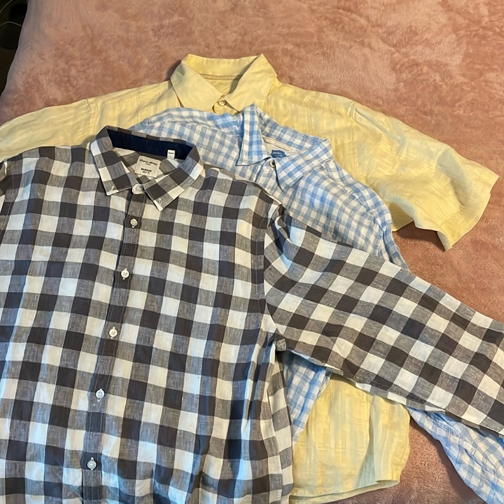 BUNDLE of E Men’s Linen Shirts